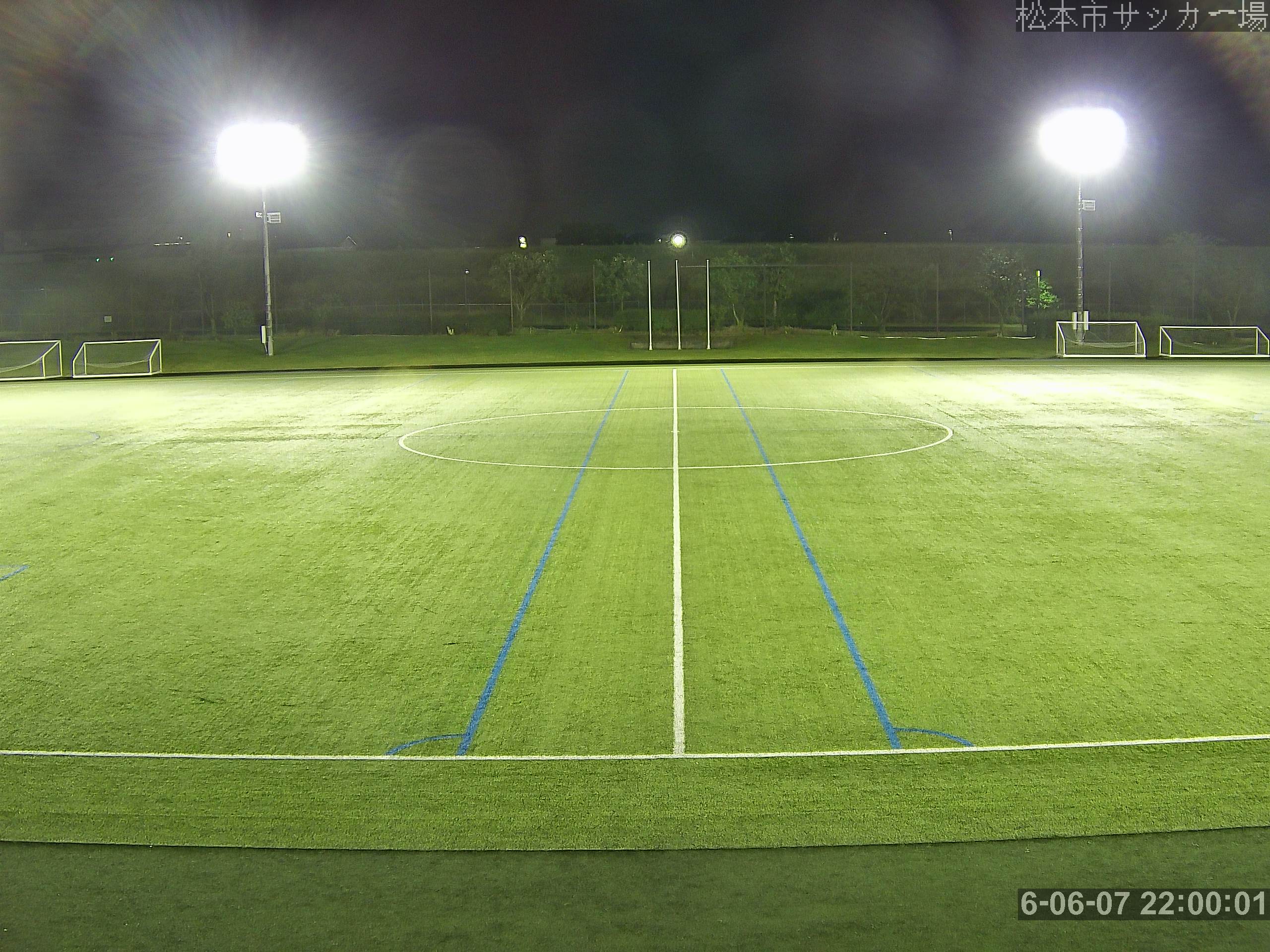 松本市サッカー場の映像