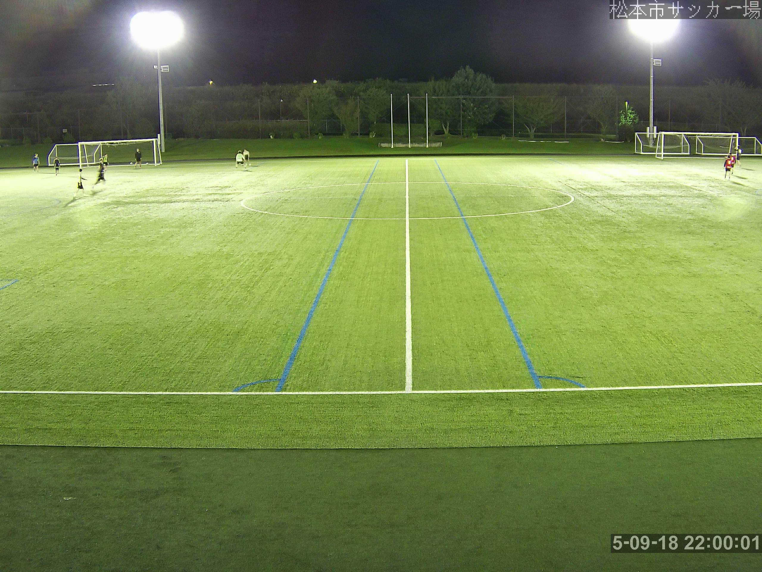 松本市サッカー場の映像